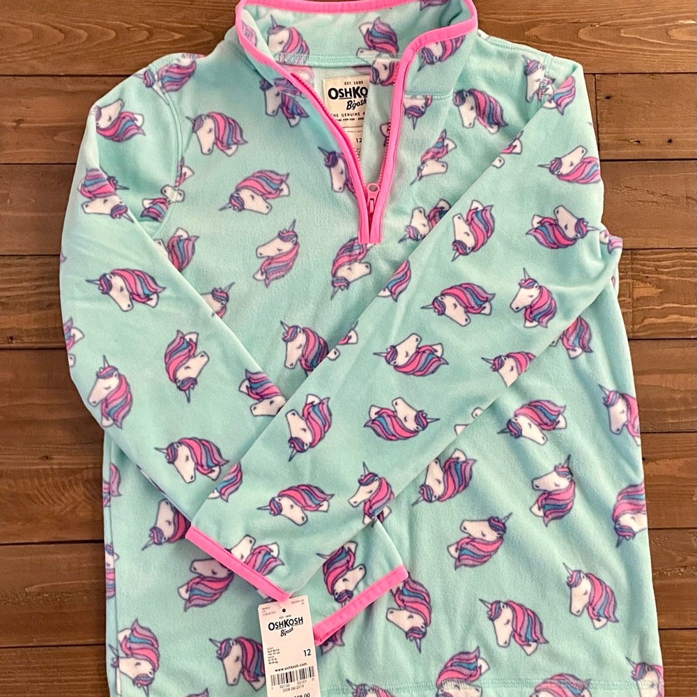 Oshkosh B’gosh - Girls size 12 Fleece Pullover